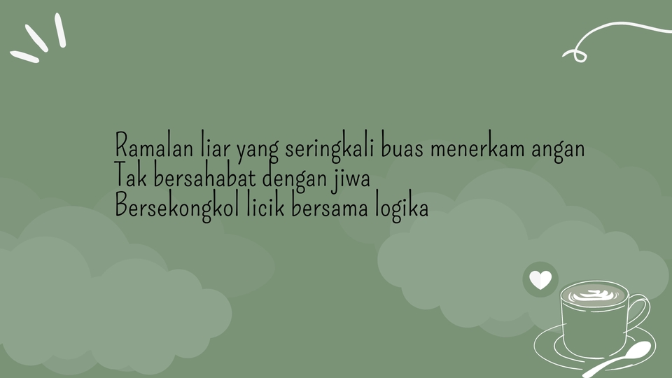 Penulisan Konten - Penulisan puisi 1 hari jadi. - 3