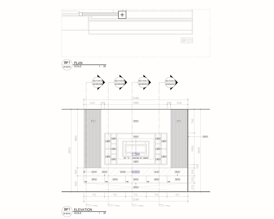 เขียนแบบวิศวกรรมและออกแบบโครงสร้าง - รับเขียนแบบงานตกแต่งภายใน AutoCAD (Draft แบบ) - 3