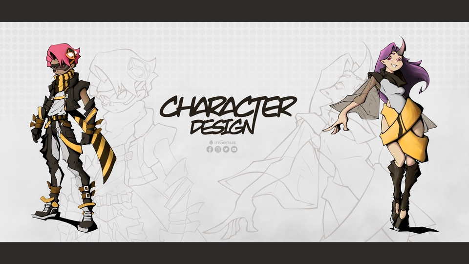 ออกแบบ Character & Mascot - รับออกแบบตัวละคร 2D (CHARACTER DESIGN) - 3