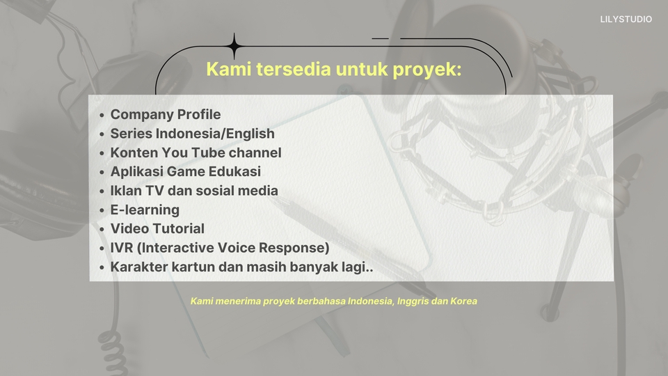 Sulih suara (dubbing, looping) - Voice Over/Dubber Wanita Professional Indonesia-English  - 4