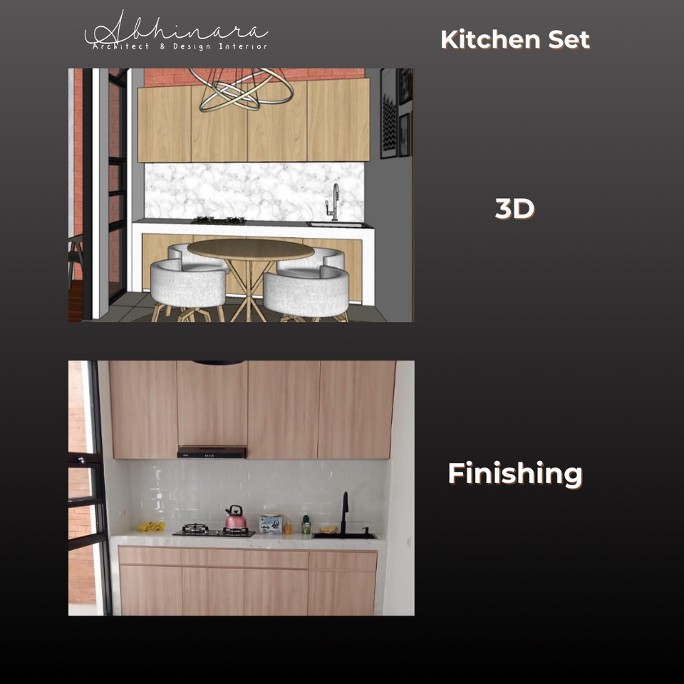 Jasa desain interior dapur minimalis 3d, desain dapur modern, desain kitchen set, desain dapur kecil, desain interior rumah, desain rumah minimalis, jasa desain interior, jasa arsitek, desain cafe.