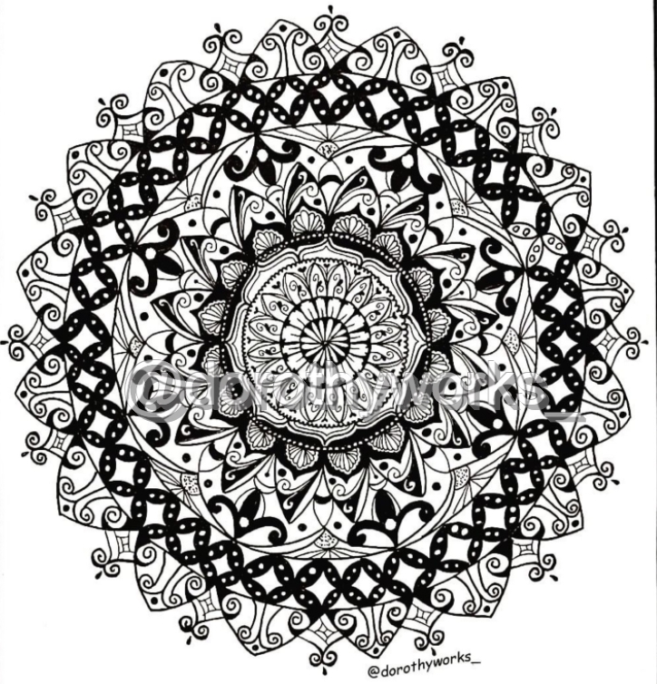 Desain Kaos & Motif - Gambar/Design unik untuk Kaos,Tumbler dll: Mandala, Zentangle, Pattern - 6