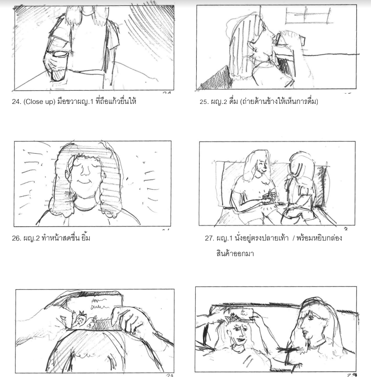 วาด/ออกแบบสตอรี่บอร์ด - บริการวาด Storyboard - 4