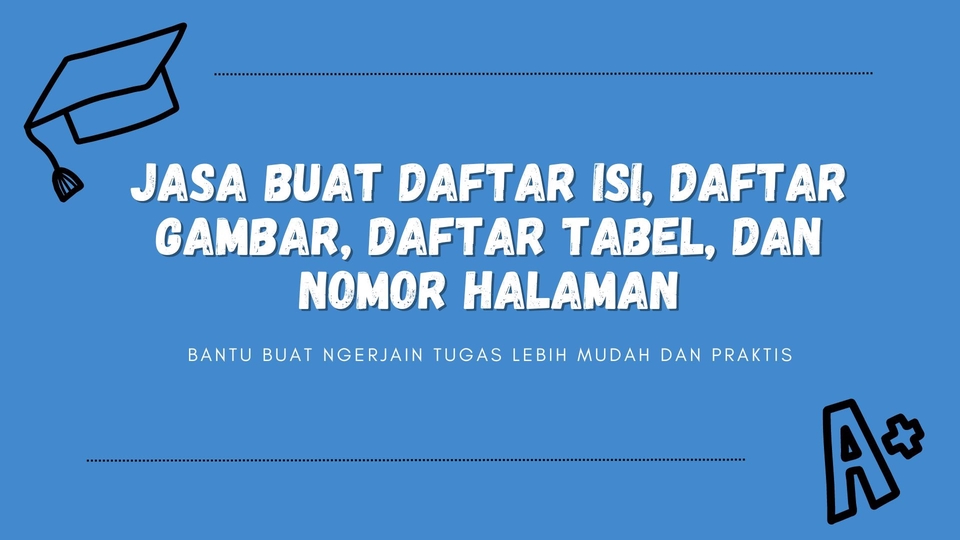 Jasa Pengetikan Online Cepat dan Akurat - DAFTAR ISI, DAFTAR GAMBAR, DAFTAR TABEL, NOMOR HALAMAN