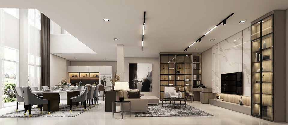 รับทำภาพ Perspective Interior