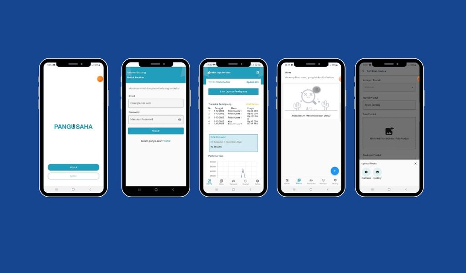 Jasa pembuatan aplikasi android untuk bisnis Anda, mulai dari ide sampai siap pakai.