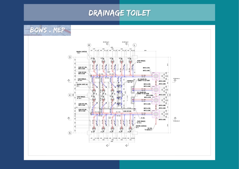 CAD Drawing - Desain Gambar 2D MEP M.E Mechanical & Electrical - 5