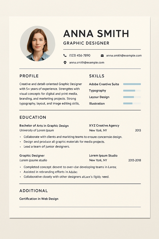 รับทำพอร์ตโฟลิโอ ออกแบบโปรไฟล์ รับทำ resume