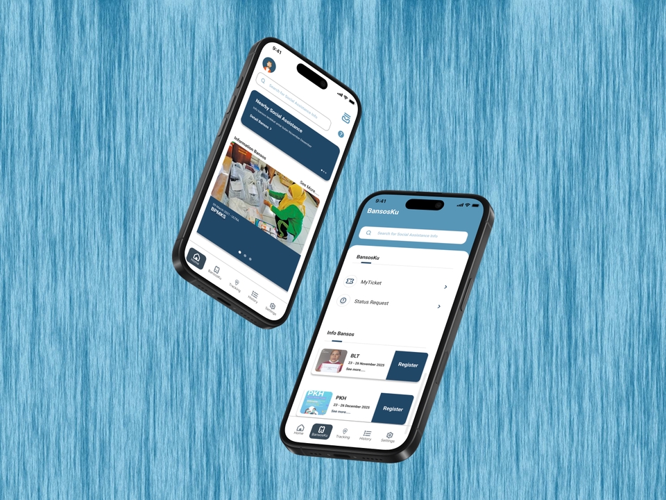 Dua contoh desain UI UX aplikasi mobile untuk freelance
