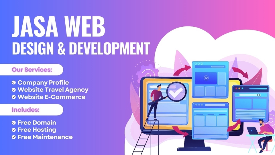 Jasa pembuatan website profesional dan modern, desain website company profile, web developer berpengalaman, harga pembuatan website murah.