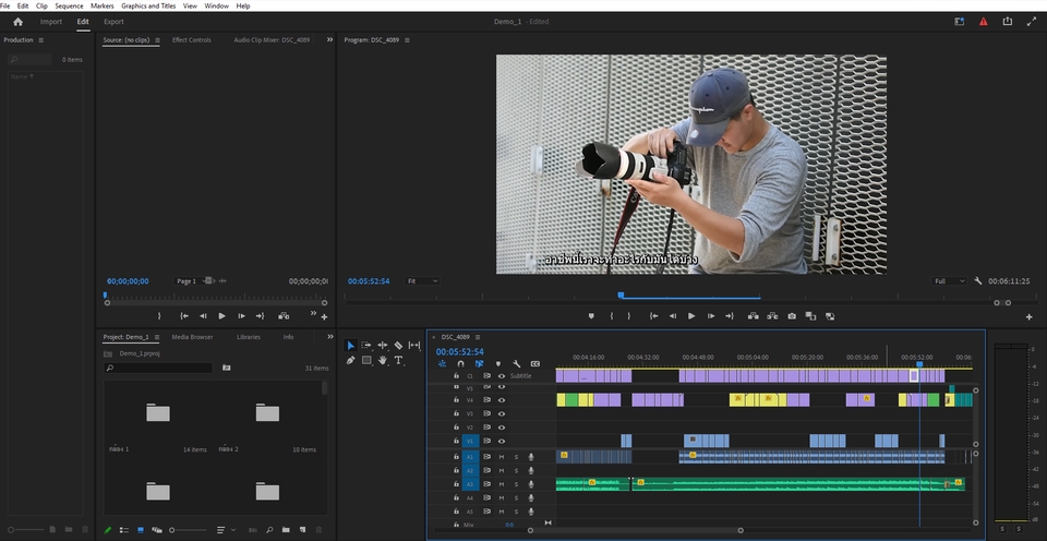 ถ่ายและตัดต่อวีดีโอ - Video Editing รับตัดต่องานทั่วไป - 13