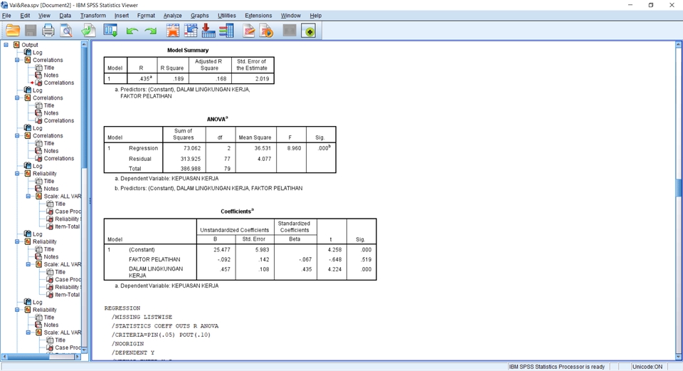 Web Development - Olah Data Penelitian dengan menggunakan IBM SPSS - 2