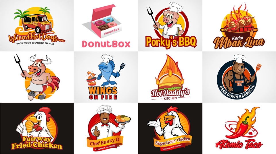 Logo - Desain Logo Restoran, Makanan, Minuman, Coffee Shop - 3