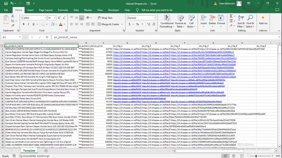 Jasa upload produk Shopee, update produk toko online, upload produk massal, upload massal Shopee.