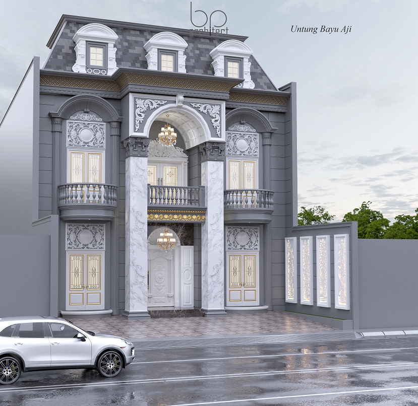 Jasa drafter autocad freelance, gambar rumah klasik mewah desain drafter arsitek, desain rumah autocad murah.