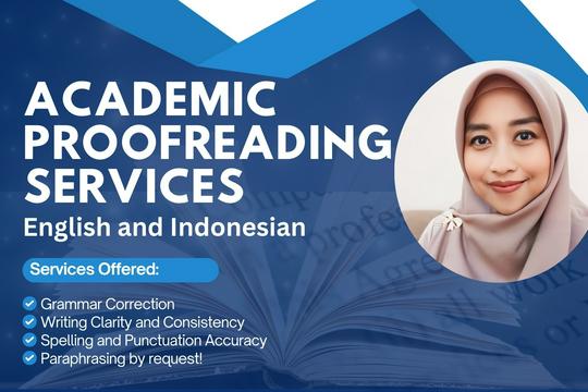 Jasa Proofreading dan Pengecekan Grammar - Professional Proofreading and Paraphrasing Service - English & Indonesian