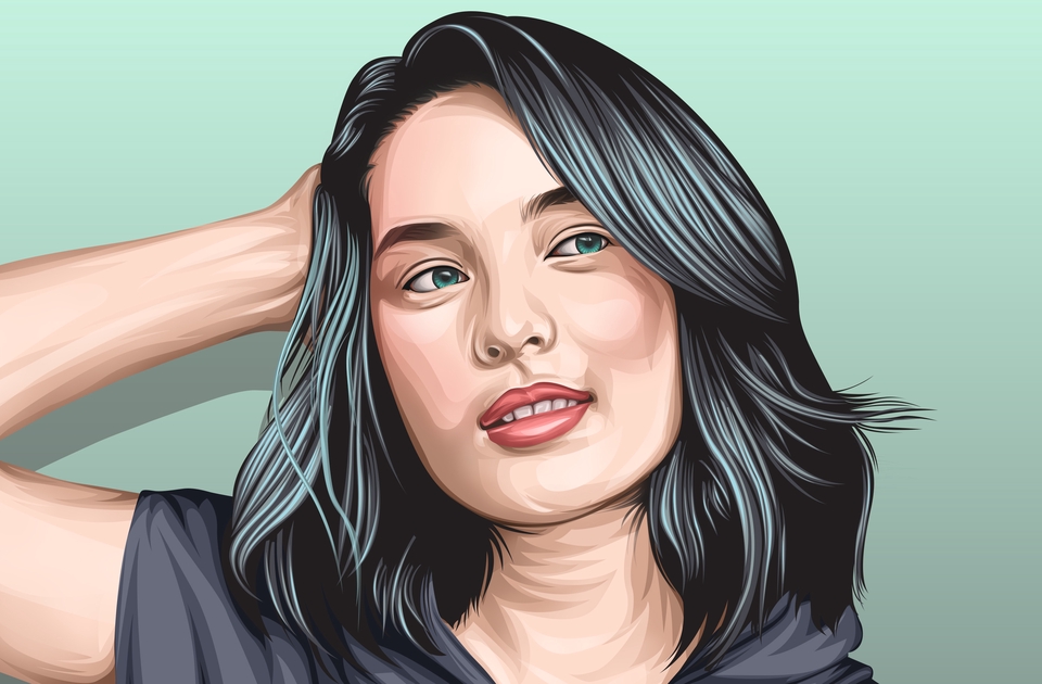 Gambar dan Ilustrasi - Ilustrasi Kartun atau Vector Wajah - 2