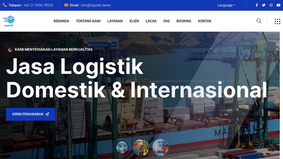 Web Development - Website Logistik Shipping Dengan Sistem Pelacakan Pengiriman - 1