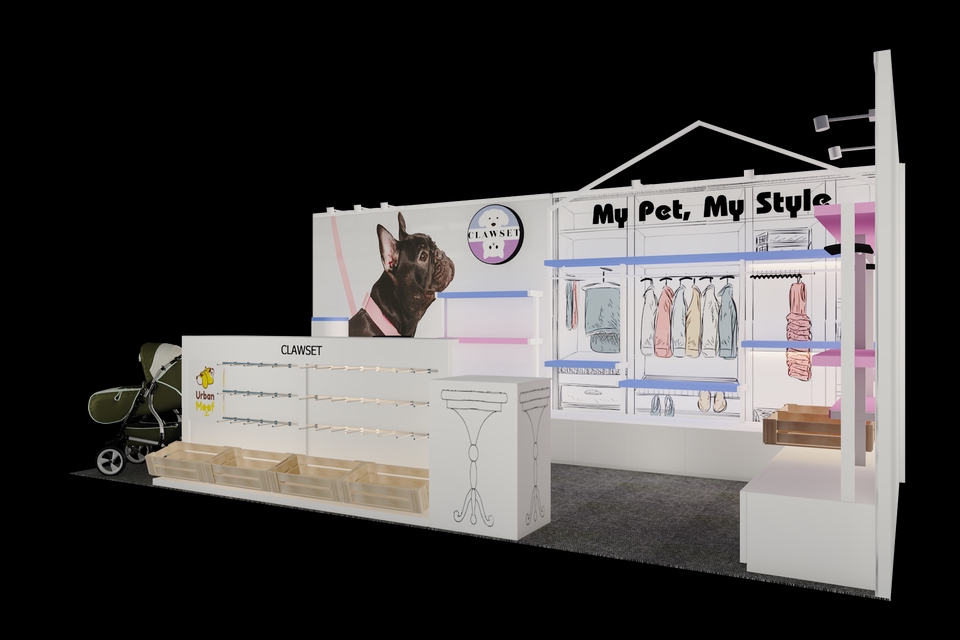 ออกแบบตกแต่งร้านค้าสไตล์สัตว์เลี้ยง รับออกแบบร้านค้า รับออกแบบร้านขายของ