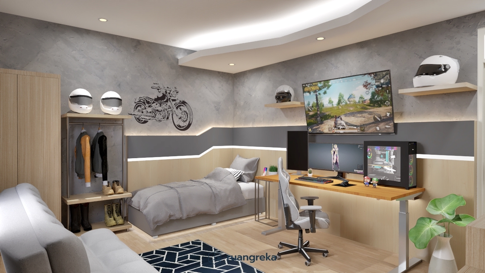 3D & Perspektif - Jasa Desain Interior 3D Modeling Rendering dan Animasi - 10