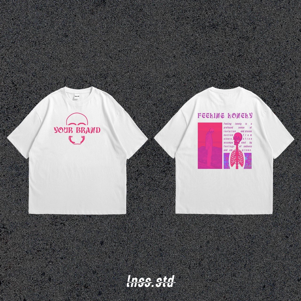 Desain Kaos & Motif - Desain Kaos Oversize Distro Kekinian - 9