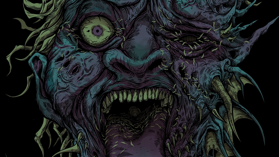 รับวาดภาพประกอบสยองขวัญ ดิจิตอลเพ้นท์ สัตว์ประหลาด