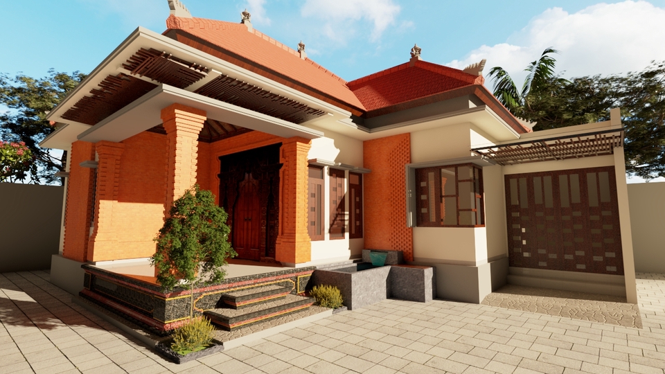3D & Perspektif - JASA DESAIN ARSITEKTUR, 3D MODELING + RENDERING VRAY - 8