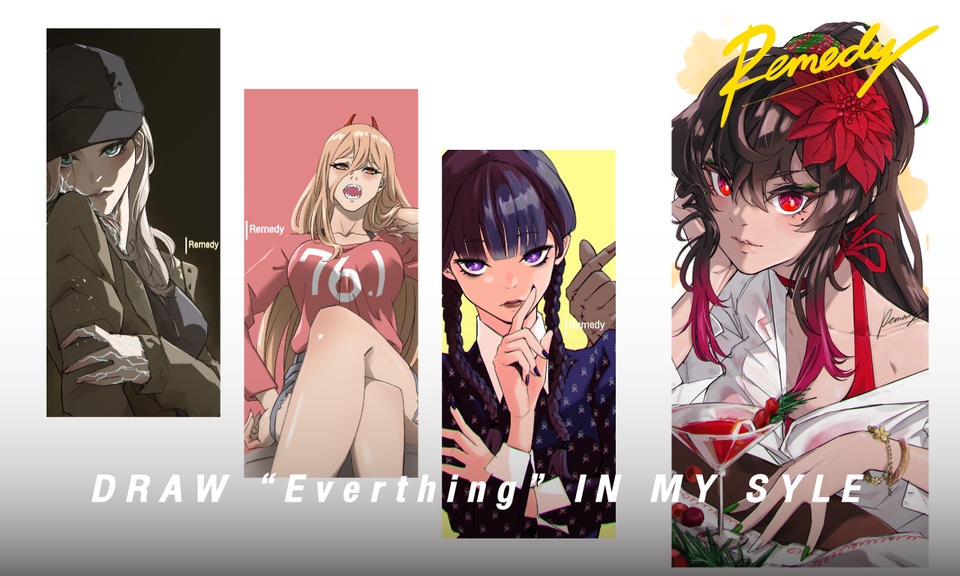 วาดแฟนอาร์ต - รับวาด Fan art จากเกมส์/การ์ตูน/ตัวละครจากหนัง-ซีรี่ย์ - 3