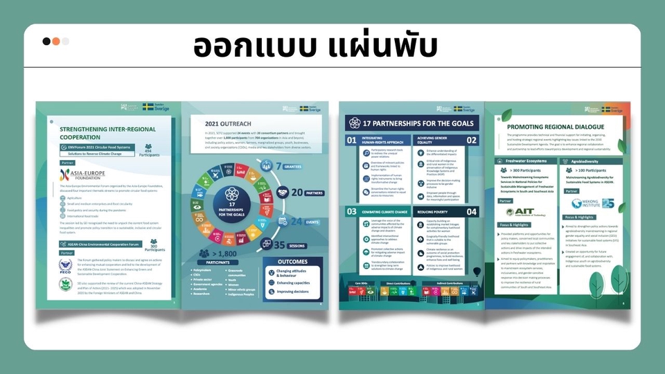 สื่อสิ่งพิมพ์และนามบัตร - ออกแบบสื่อสิ่งพิมพ์ โรลอัพ/ แบนเนอร์ / โบชัวร์ - 8