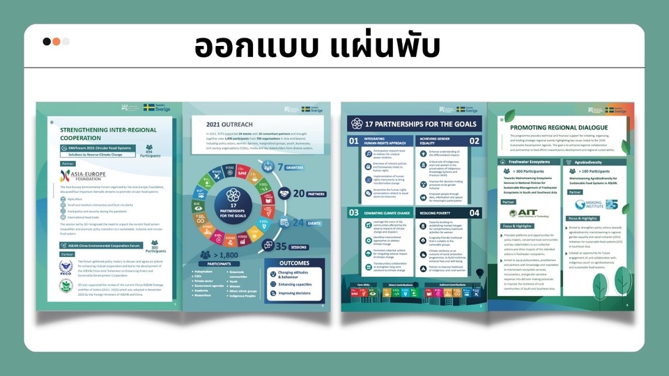 สื่อสิ่งพิมพ์และนามบัตร - ออกแบบสื่อสิ่งพิมพ์ โรลอัพ/ แบนเนอร์ / โบชัวร์ - 12