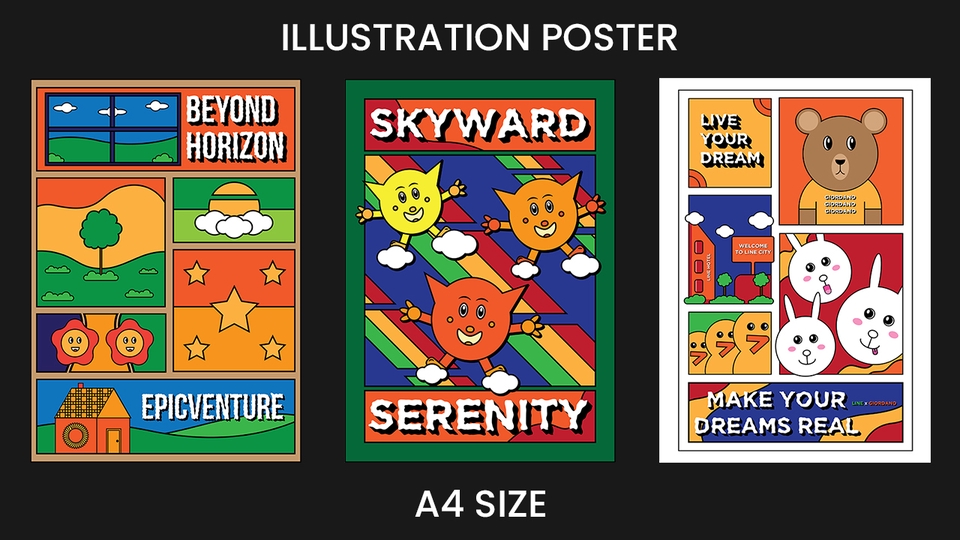 Gambar dan Ilustrasi - Desain Poster Ilustrasi, Cocok Untuk Jadi Hiasan Di Dalam Ruangan - 5