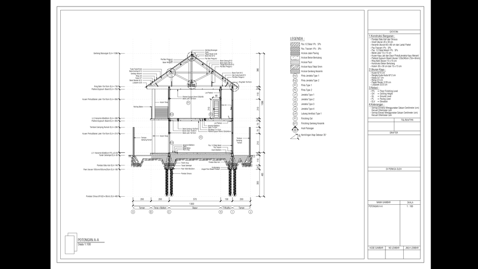 CAD Drawing - Desain Gambar Kerja (Autocad) 2D  - 1