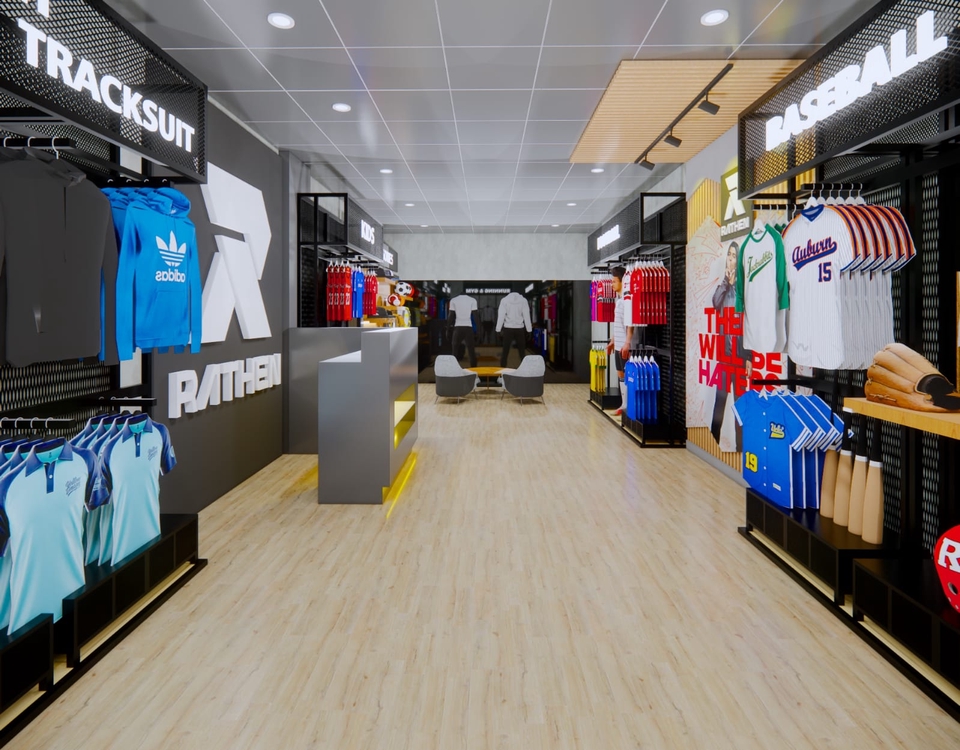 Jasa Desain 3D Interior Toko Baju Minimalis Modern