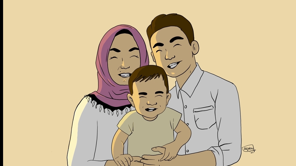 Gambar dan Ilustrasi - Desain ilustrasi wajah kartun - 4