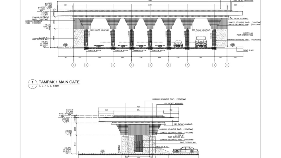 CAD Drawing - JASA DRAFTER GAMBAR KERJA/ DESAIN BANGUNAN (SHOP DRAWING, ASBUILT DRAWING DLL.) - 4