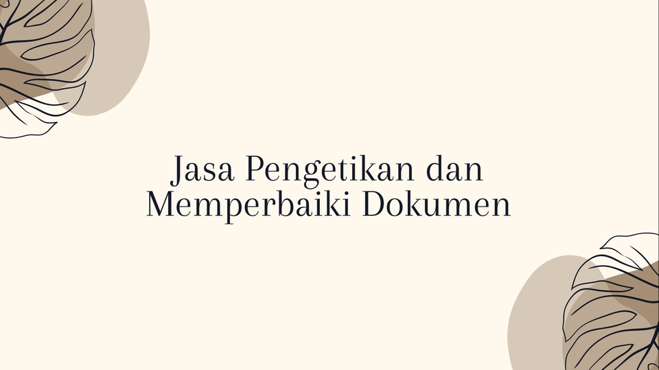 Pengetikan Umum - Jasa Pengetikan dan Memperbaiki Dokumen - 1