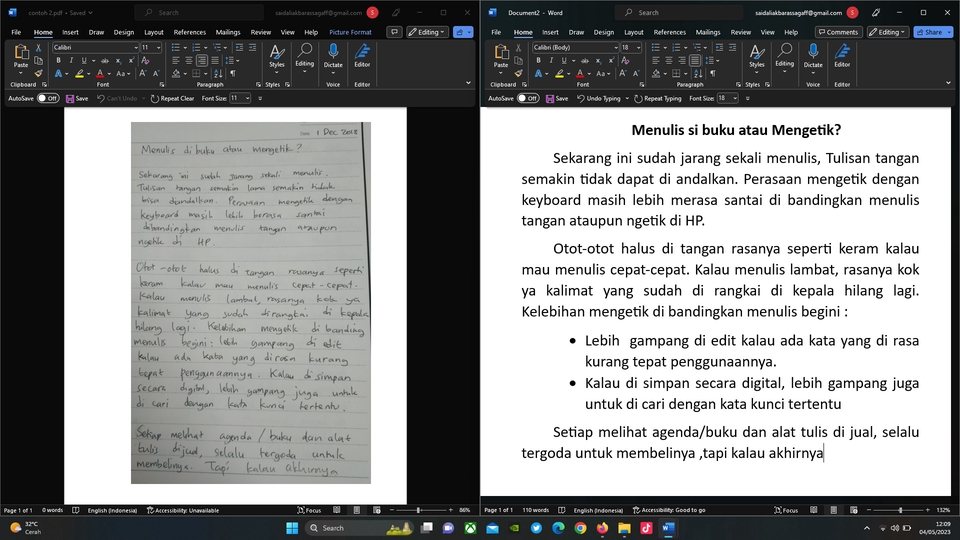 Pengetikan Umum - pengetikan ulang berbagai format, ke format DOC - 2
