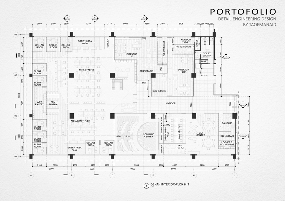 CAD Drawing - Jasa Drafter Arsitektur-Interior-struktur (CAD  Drawing)  - 16