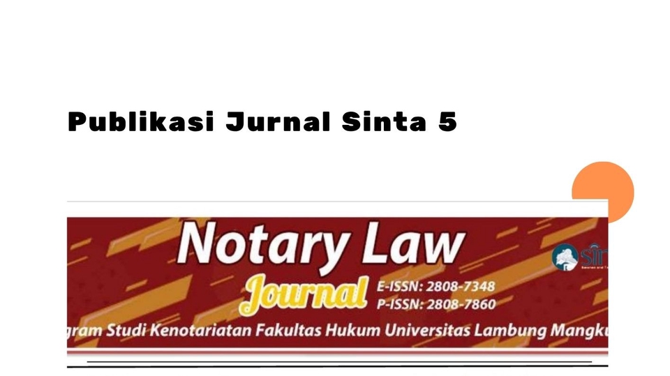 Jurnal Publikasi Sinta