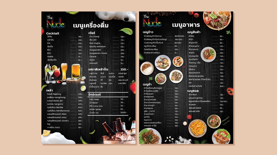 สื่อสิ่งพิมพ์และนามบัตร - รับออกแบบเมนูอาหาร นามบัตร โปรชัว โปสเตอร์และอื่นๆ - 5