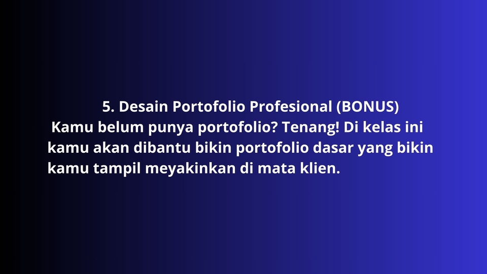 Kursus Online Desain Portofolio Profesional Bonus: Belajar bikin portofolio dasar yang meyakinkan klien.