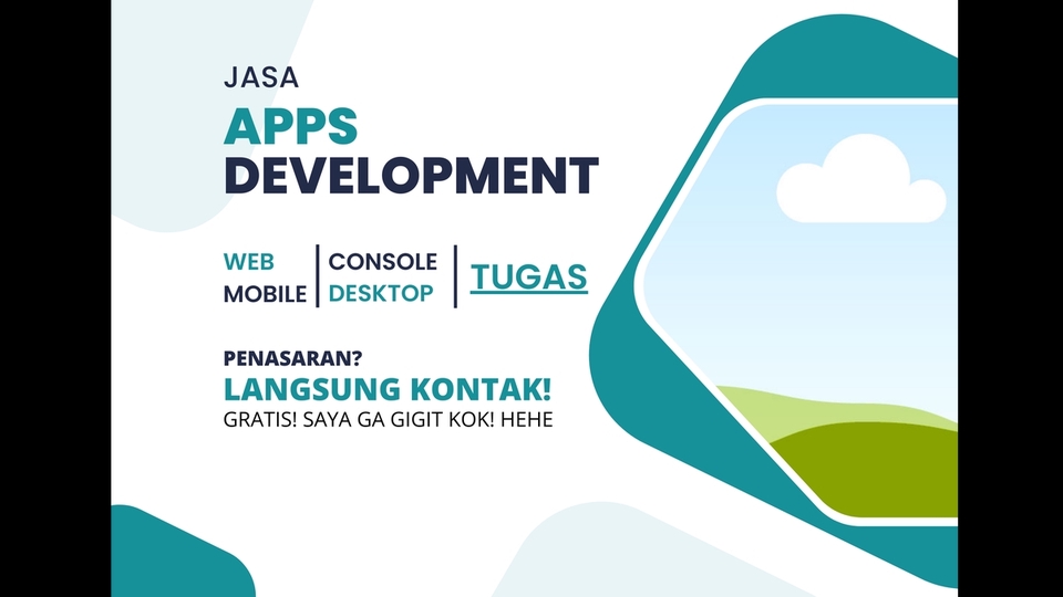 Aplikasi Desktop - (HARGA KENALAN!) Jasa Develop, Perbaikan dan Penambahan Fitur Console-Based/Web/Desktop/Mobile Apps - 1