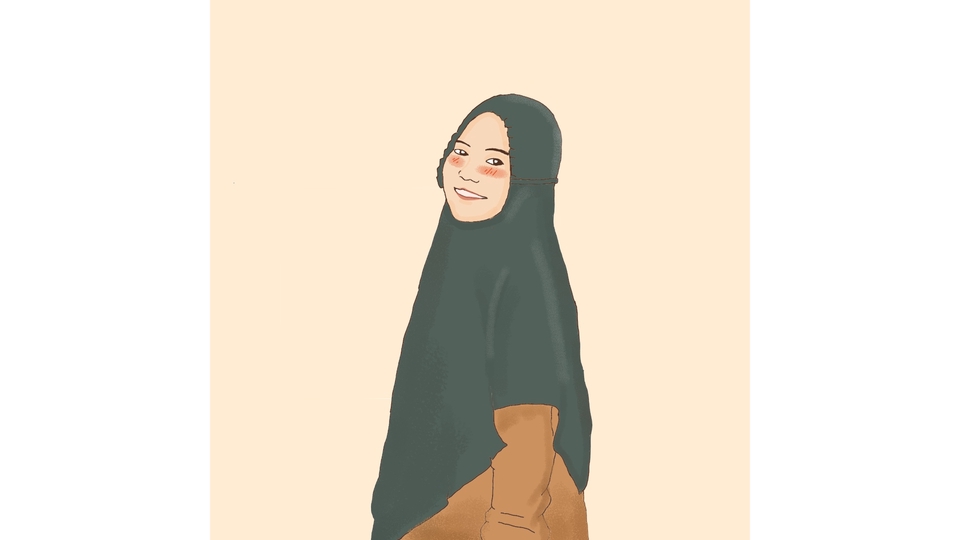 Gambar dan Ilustrasi - Ilustrasi wajah & kaligrafi untuk Hadiah - 3