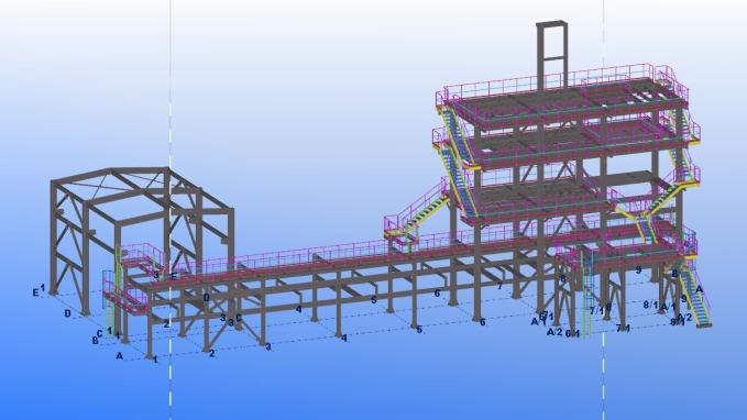 Desain 3D Struktur Baja Untuk Proyek Konstruksi - Jasa Arsitek dan Desain Interior 3D di Indonesia