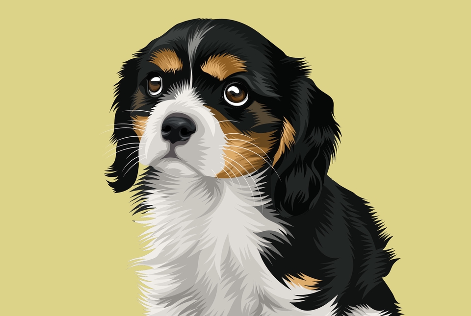 Gambar dan Ilustrasi - Vector Portrait pets - 8