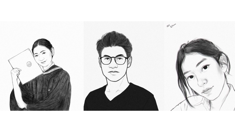 วาดภาพเหมือน Portrait - รับวาดภาพบุคคล ทั้งลายเส้นแบบมินิมอล, ภาพเหมือนบุคคล หรือตามความต้องการของลูกค้า - 1