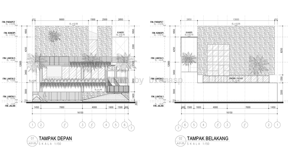 CAD Drawing - Gambar Kerja/DED/Cad Drawing Arsitektural - 1