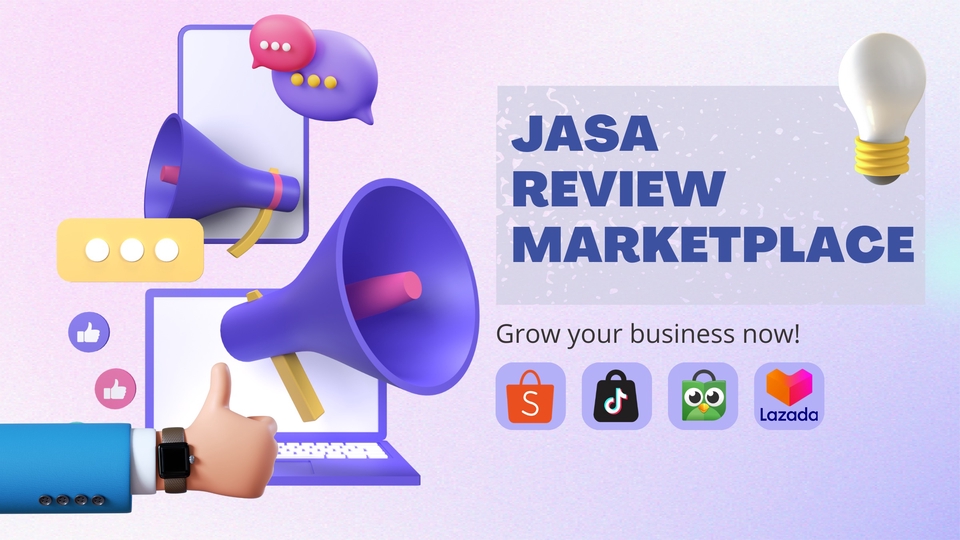 Jasa Review Aplikasi Play Store dan Appstore - Jasa Review Bintang 5 Marketplace (Shopee, Tokopedia, Lazada, TikTok Shop)