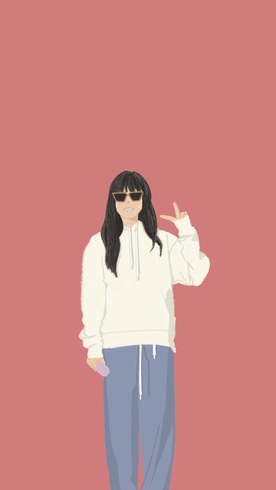 รับวาดรูปการ์ตูน ผู้หญิง ใส่แว่นตา สไตล์น่ารัก