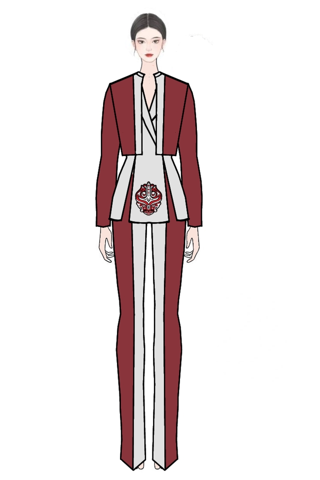 Ilustrasi wanita berpakaian merah muda dengan desain modern, jasa ilustrasi desain, ilustrasi fashion, ilustrasi wanita, ilustrasi karakter, desain ilustrasi.